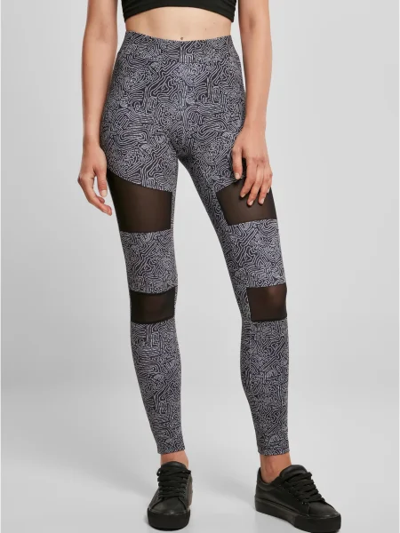 Leggings Urban Classics plasă negru