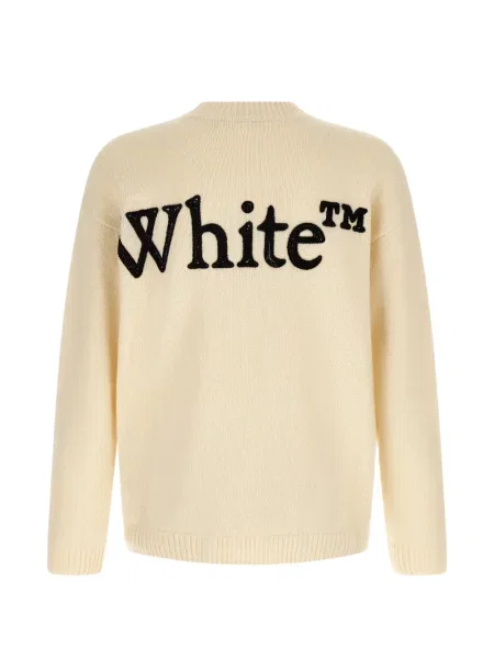 Pulover Off-white alb