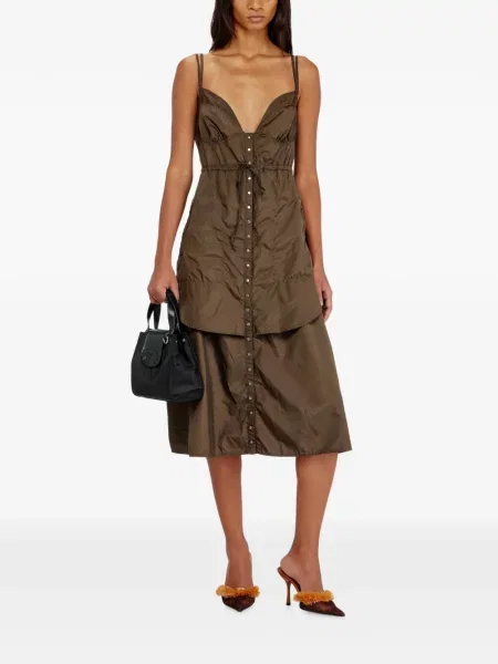 Rochie midi Diesel maro