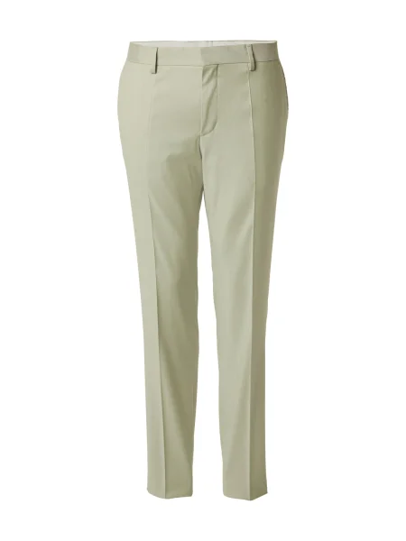 BOSS Pantaloni cu dungă pastel verde