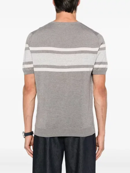 Tricou Gran Sasso cu dungi gri