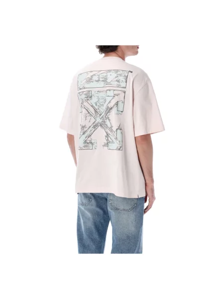 Off-White Rubbed Paint Arrows T-shirt biała