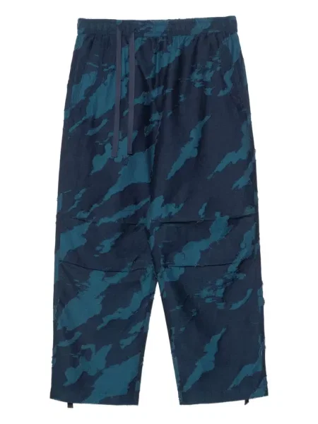 Pantaloni cargo Maharishi cu imagine cu model camuflaj albastru
