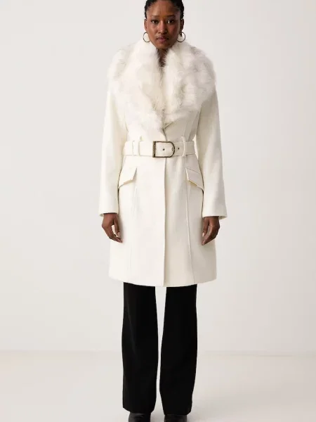 Marciano by Guess palton pentru bărbați cu lână NEW ALICE alb