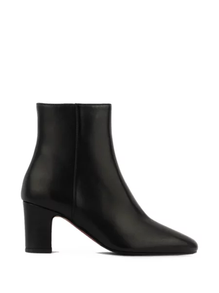 Cizme scurte Paul Warmer din piele negru