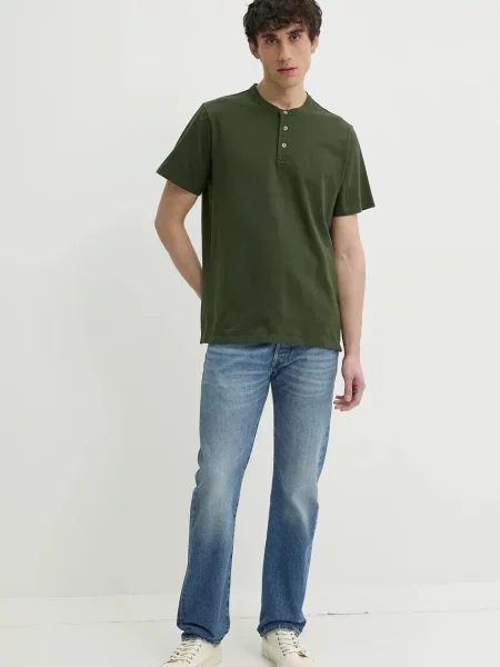 Levi's tričko SS HM HENLEY zelené
