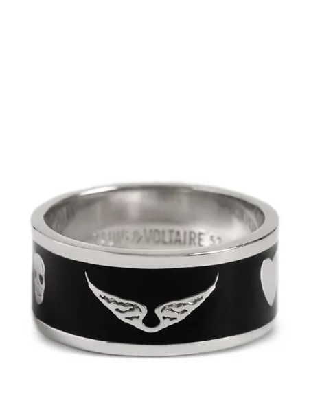 Inel Zadig&voltaire cu imagine cu motiv cu inimi