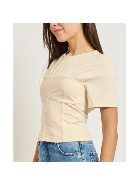 Patrizia Pepe Bluzki i koszule Kobieta XS top typu bustier beżowy