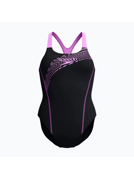 Costum de baie întreg pentru femei Speedo Medley Logo Medalist neon violet