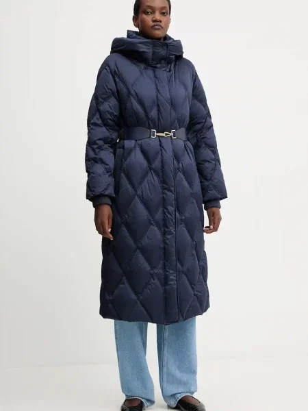 Luisa Spagnoli geacă de puf bleumarin de tranziție