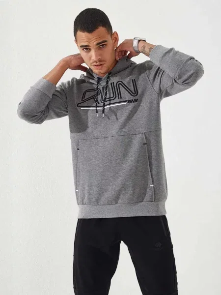 Tommy Life Mikina světle šedá