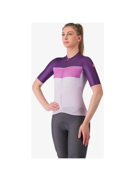 Koszulka rowerowa Castelli Elegante krótki rękaw L fioletowa