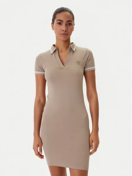 Guess Повсякденна сукня бежевий