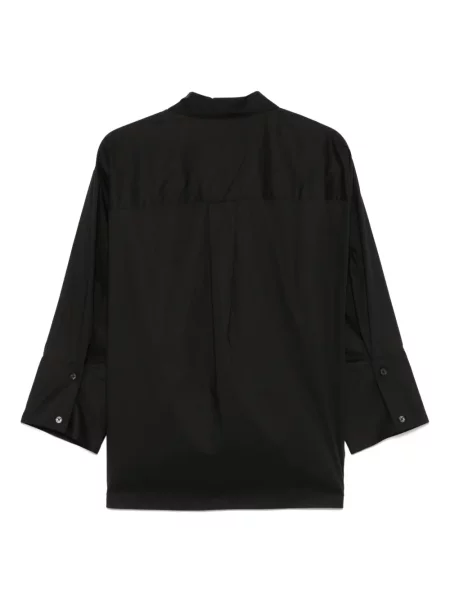 Cămașă Michael Michael Kors din poplin negru