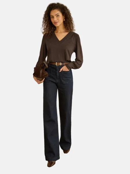 Love & roses Bluză ciocolatiu