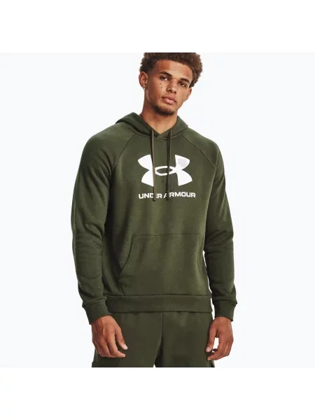 Under Armour mikina Rival Fleece Logo HD marine od green/white zelená