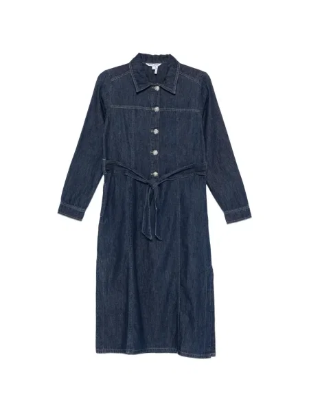 Sukienka midi Dkny do kolan garniturowa niebieska