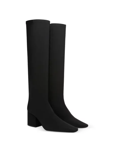Cizme Courreges din jerseu negru