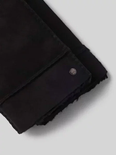 Rękawiczki z detalem z logo Roeckl czarne