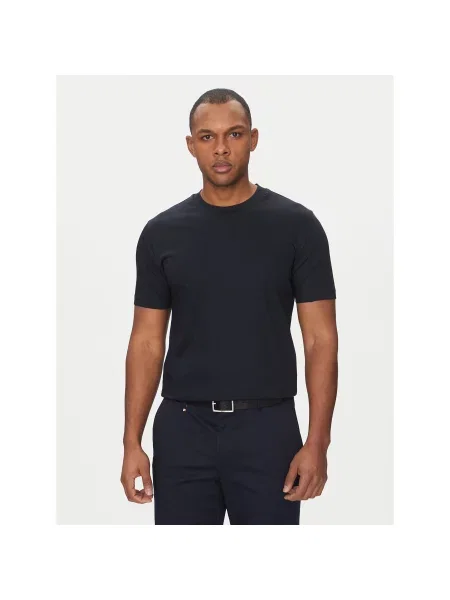 BOSS Футболка H-Tessler 17 Slim Fit cиній