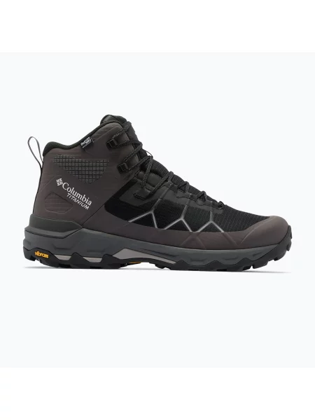 Încălțăminte de trekking pentru bărbați Columbia Peakfreak Titanum Outdry Mid black/ti titanium negru
