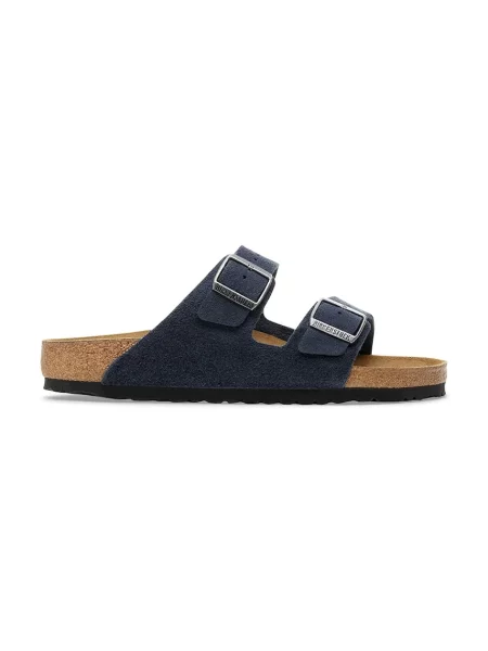 Велурени чехли Birkenstock Arizona мъжки тъмносиньо