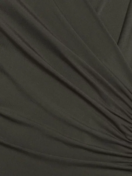 Μίντι φόρεμα Max Mara ντραπέ καφέ