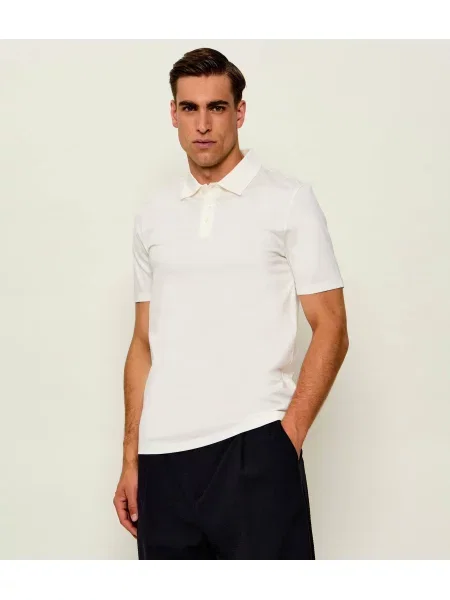 Tricou polo Hugo alb