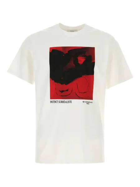 Tricou Givenchy cu imagine alb