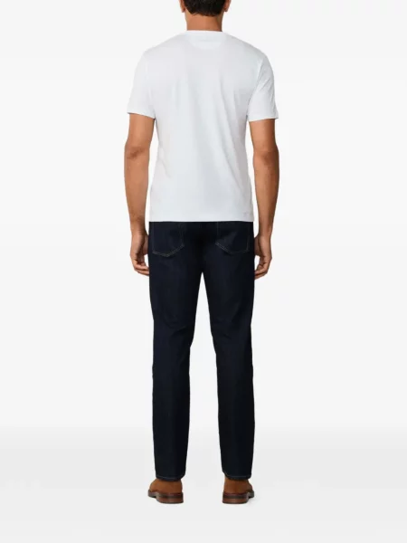 Tricou Hackett London cu broderie alb
