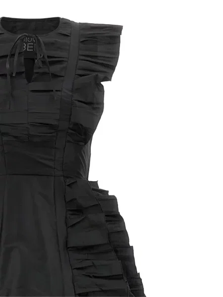 Rochie maxi Giovanni Bedin asimetrică negru