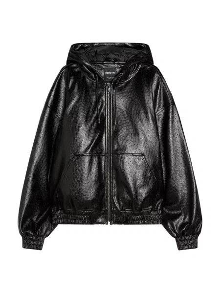 Bershka Prehodna jakna črna