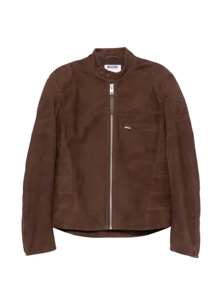 Geacă Moschino biker maro