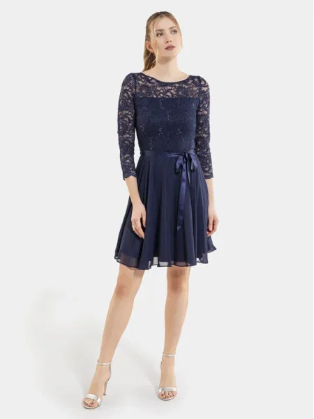 Swing Коктейлна рокля тъмносин