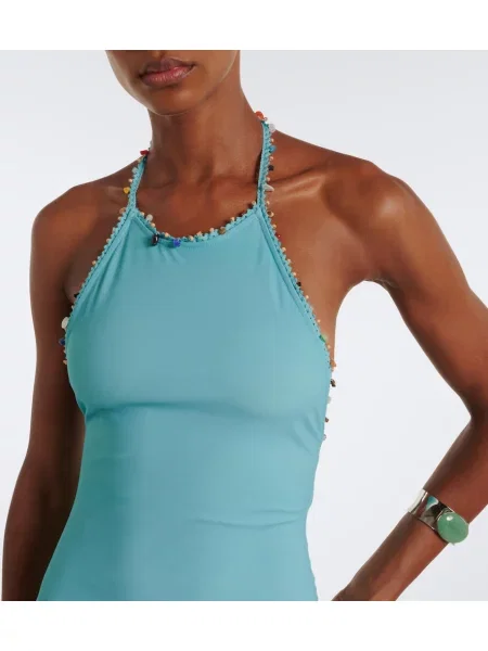 Rochie maxi Christopher Esber cu gât halter