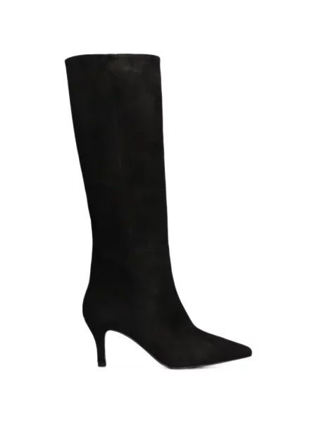 Botine Biancadi din piele de căprioară negru