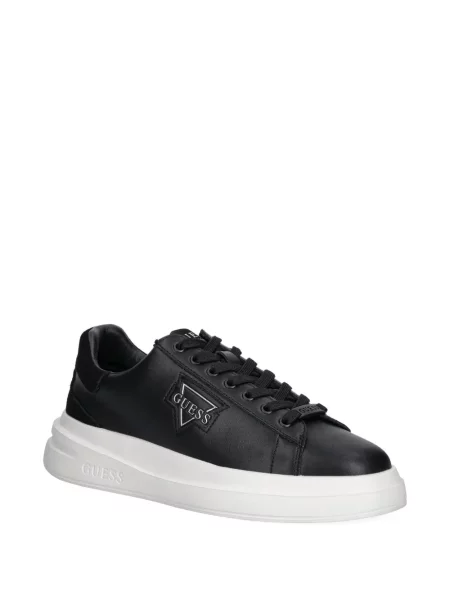 Sneakerși Guess cu autograf negru