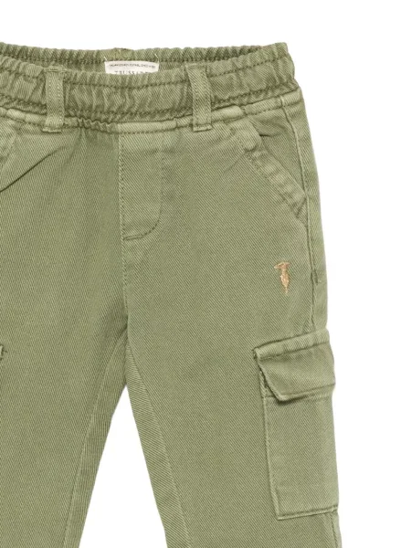 Spodnie cargo dziecięce Trussardi zielone