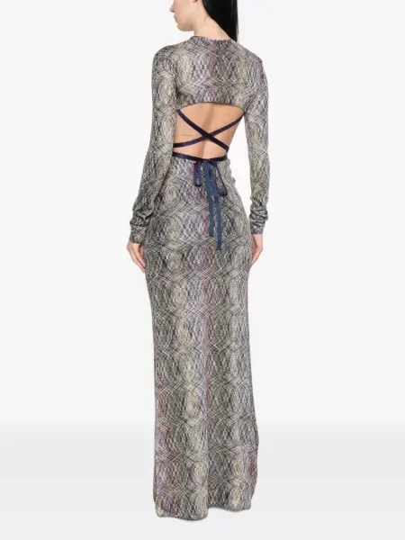 Rochie Missoni tricotate gri