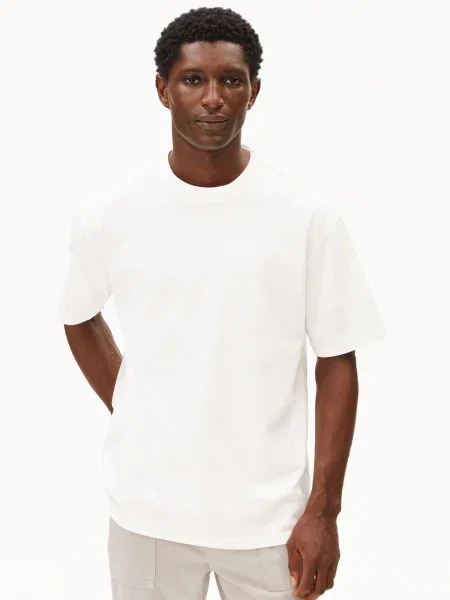 ARMEDANGELS Tricou MAARKOS' alb