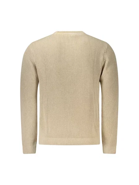 Sweter o kroju regular fit z czystej bawełny model DORIAN CREW' Pepe Jeans beżowy