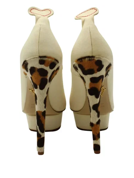 Pantofi cu toc Charlotte Olympia cu platformă cu imagine cu model leopard