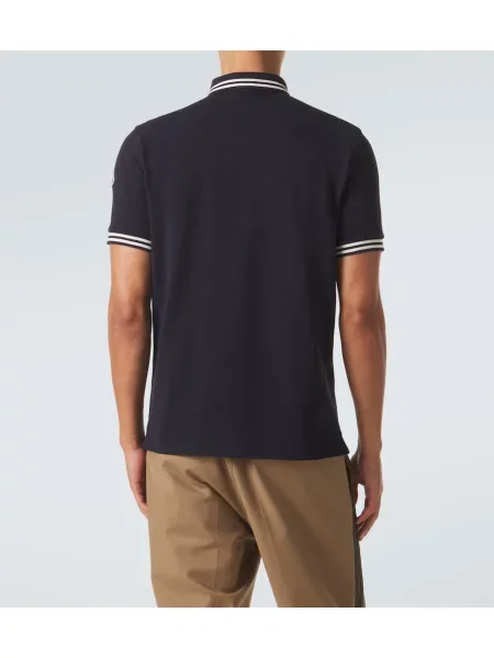 Tricou polo Moncler albastru