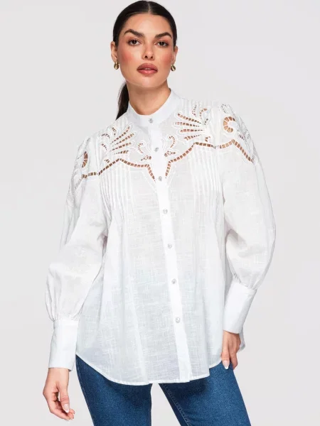 Ombre Halenka bílá