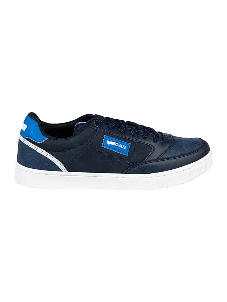 Sneakersy Gas skórzane niebieskie