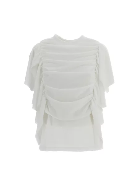 Bluzka Comme Des Garcons z krótkim rękawem biała