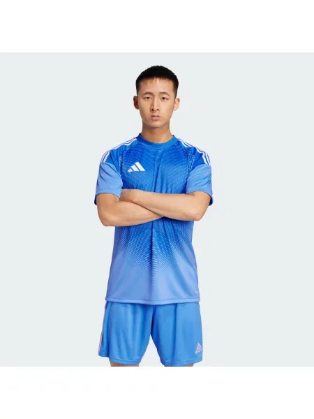 Koszulka sportowa Adidas z dżerseju niebieska