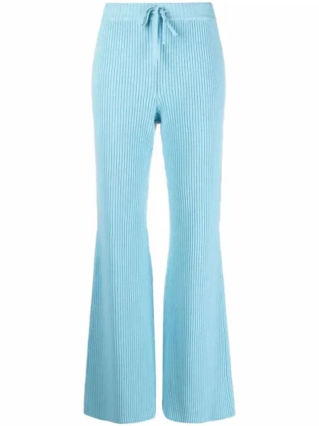 Pantaloni Alberta Ferretti evazate albastru
