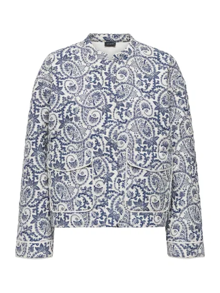 ONLY Přechodná bunda ONLHALLIE / tmavě / bílá modrá