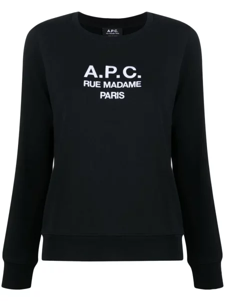 Hanorac A.p.c. cu broderie negru